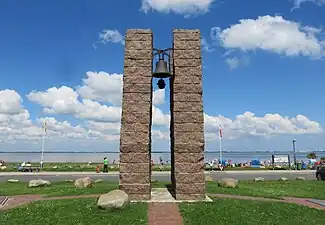 Le Friesendom, sculpture d'Eckart Grenzer à la mémoire des victimes des tempêtes passées