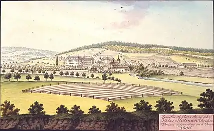 Slatiňany en 1806, par Joann Venuto.