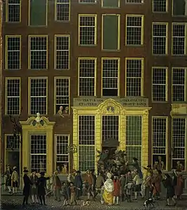 Bureau de loterie, 1779, Amsterdam, Rijksmuseum.