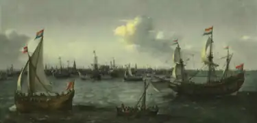 Le Port d'Amsterdam (1630), de Hendrick Cornelisz Vroom.