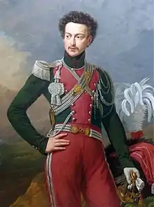 Portrait d'Antoine Prosper Delaperche, sous-lieutenant des chasseurs de la garde (vers 1824-1830), Paris, musée de l'Armée.
