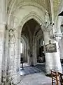 Chapelle sud, 1re&nbsp;travée, vue vers le nord.