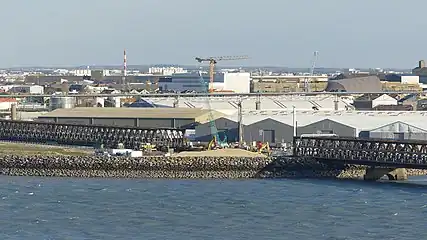 Du 13 février au 16 mars 2023, le viaduc du môle d'escale a été démantelé sur 420 m de longueur, afin de libérer les terre-pleins de la Repentie et de l'anse Saint-Marc.