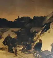 tableau représentant le colonel Denfert-Rochereau défendant Belfort pendant le siège de Belfort de 1870-1871