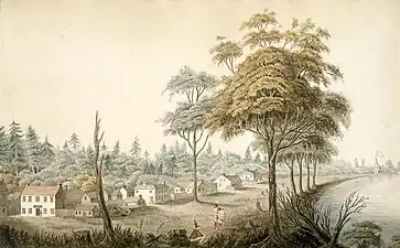 Aquarelle de York, au Bas-Canada (1804)