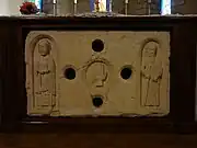 Devant d’autel médiéval, église Notre-Dame-de-l’Assomption.