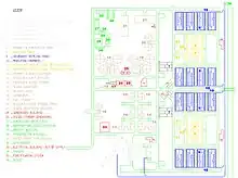 Diagramme d'une station de traitement des eaux usées.