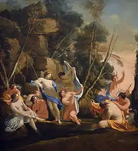 Diane et Actéon (vers 1630), huile sur toile, 223&nbsp;×&nbsp;266&nbsp;cm, Paris, Petit Palais.