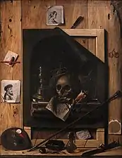 Jean François de le Motte, Vanité et trompe-l’œil, fin du XVIIIe&nbsp;siècle.