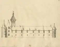 Aisle du chasteau de Dinteville où est la grande galerie à droite.