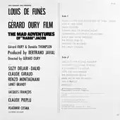 Dos de la pochette d'un disque vinyle.