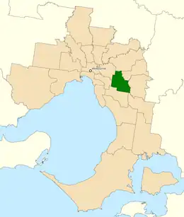 Carte de la circonscription.