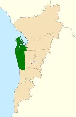 Carte de la circonscription.