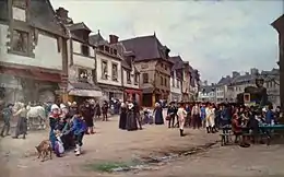 Vue de Dol-de-Bretagne, localisation inconnue.