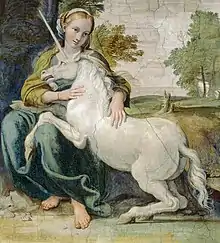 La licorne, autre symbole de l'albédo.