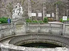 Photo de la « source du Danube » à Donaueschingen.