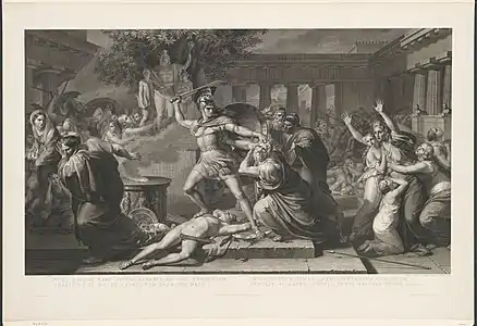 Morte di Priamo &nbsp;(Mort de Priam) 1825