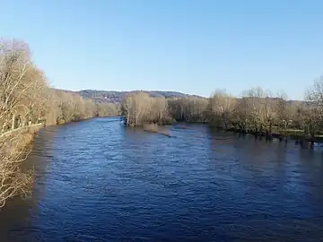 Le même site en période de crue.