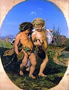 Bacchus et l'Amour ivres.