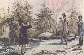 Le duel entre M. Baker et Soto Maior 1857.