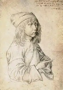 Albrecht Dürer, Autoportrait à l'âge de treize ans (1484).