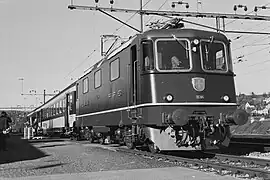 La Re 4/4II 11316, toute neuve, en novembre 1981 à Neuhausen