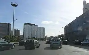 L'échangeur du périphérique, porte de Bagnolet.