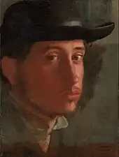 Edgar Degas, Autoportrait, vers 1857-1858.
