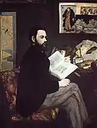 Portrait d'Émile Zola, 1868 (146 × 114 cm), Paris, musée d'Orsay.