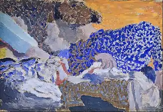 Édouard Vuillard, Deux ouvrières dans l'atelier de couture (1893), Édimbourg, Galerie nationale d'Écosse.