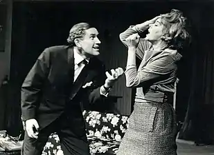 Avec Jurij Souček dans Qui a peur de Virginia Woolf ? d'Edward Albee en 1969