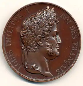 Louis-Philippe, bronze, 57&nbsp;mm.