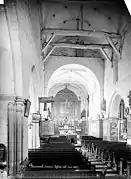 La nef de l'ancienne église en 1887