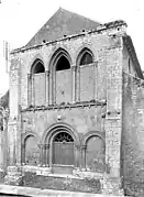 Façade ouest par Jean-Eugène Durand, avant 1926.