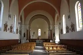 Vue intérieure de l'église.