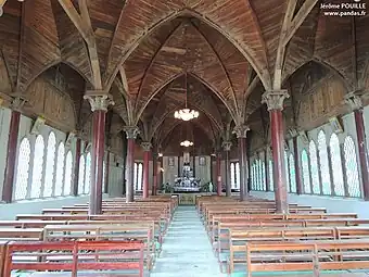 Intérieur de l'église de l'Annonciation de Dengchigou.