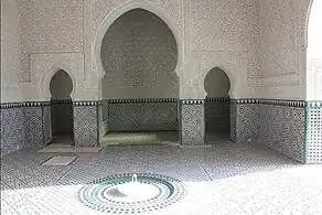 Salle intérieure du palais El Mechouar.