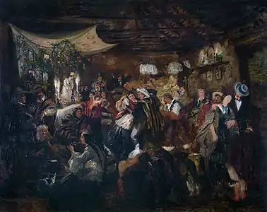 Le Réveil du petit ange, coutume chilienne populaire (1848), Buenos Aires, musée national des Beaux-Arts.