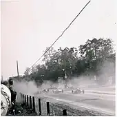 Photo de l'accident mortel du pilote Atterberg en mai 1963.