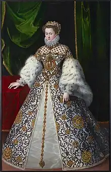 Portrait d'Élisabeth d'Autriche, reine de France