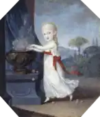 Marie-Isabelle de Naples et de Sicile (1793-1801), miniature de peintre inconnu.
