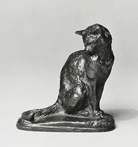 Frémiet, Chat assis, Walters Art Museum..