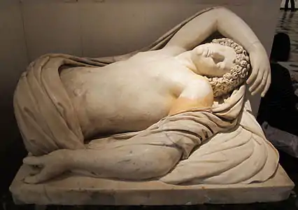 Endymion dormant, copie romaine d'un original grec du IIe siècle av. J.-C. Saint-Pétersbourg, musée de l'Ermitage.