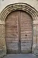 Portail nord, inspiré de formes médiévales
