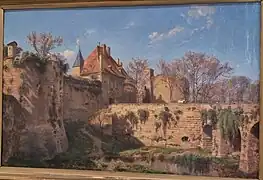 Entrée du château de Dijon (1861)