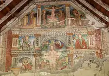 Retable à fresques de 1516 d'Andréa de Cella classé.