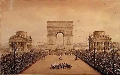 Entrée de Napoléon III à Paris.