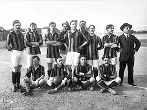 Photo d'une action de jeu d'un match de football