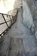 Un des escaliers du château.