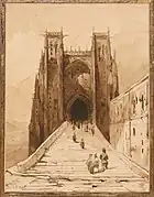 Escaliers de la cathédrale d'Albi (1832)